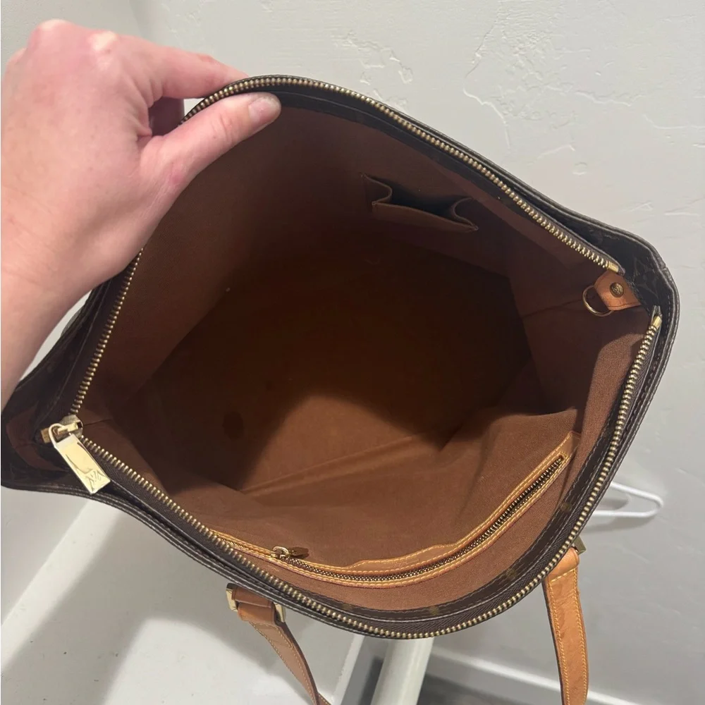 Louis Vuitton Brown Monogram Tote - Picture 2 of 4
